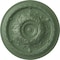 Ekena Millwork Oslo Ceiling Medallion (Fits Canopies up to 7 5/8"), Hnd-Painted Athenian Green, 38 3/8"OD x 2 7/8"P CM38OSAGF - alternate 1